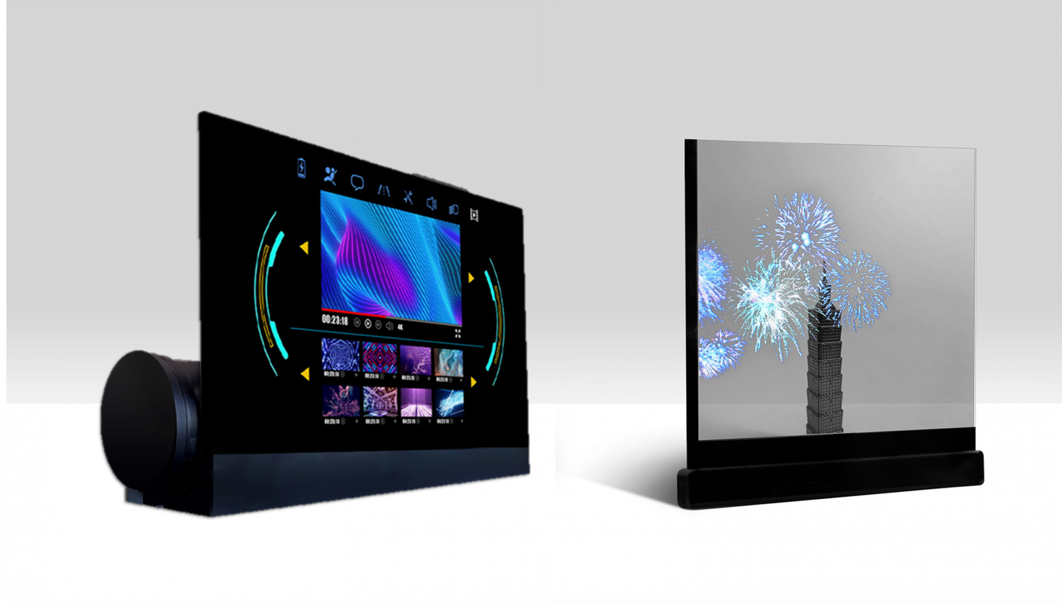 可卷式、折迭性、高透明